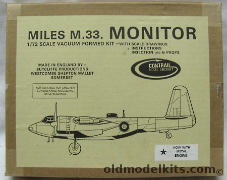 Contrail 1/72 Miles M.33 (M-33) Monitor plastic model kit